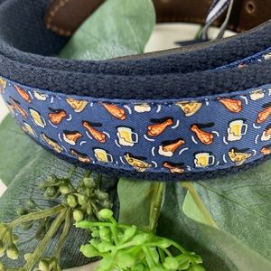 Vineyard Vines Pizza Wings & Beer Belt Sz 30